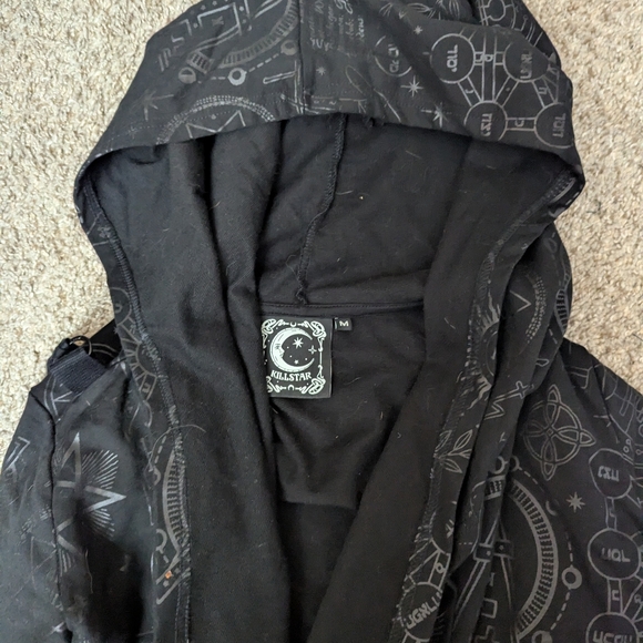 Killstar Unholy Sabbath Crop Hoodie - Picture 5 of 6